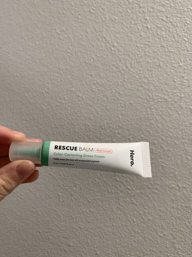 Hero Cosmetics Rescue Balm +Red Correct review photo by happygalselfcare