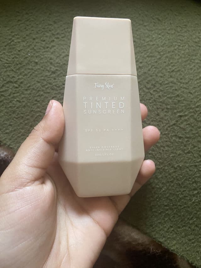 Fairy Skin Premium Tinted Sunscreen SPF50 PA++++ review photo by Avilasha