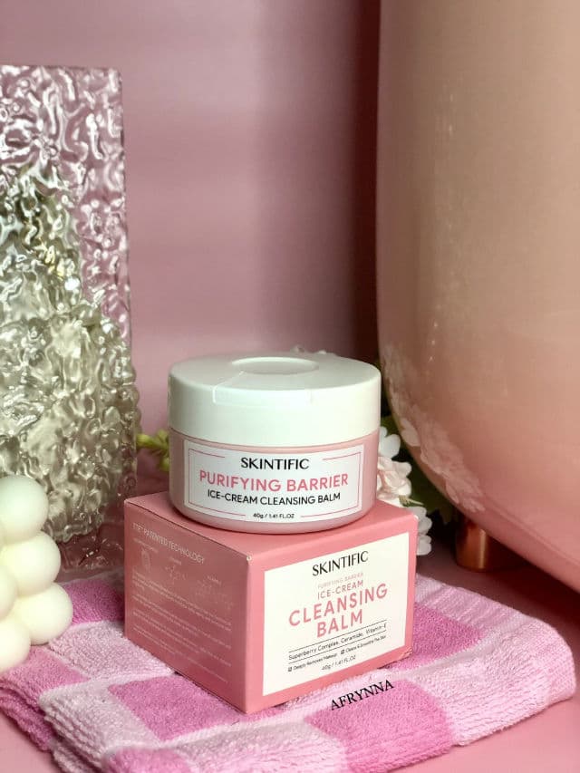 Skintific Purifying Barrier Ice-Cream Cleansing Balm review photo by AfrynKhyra