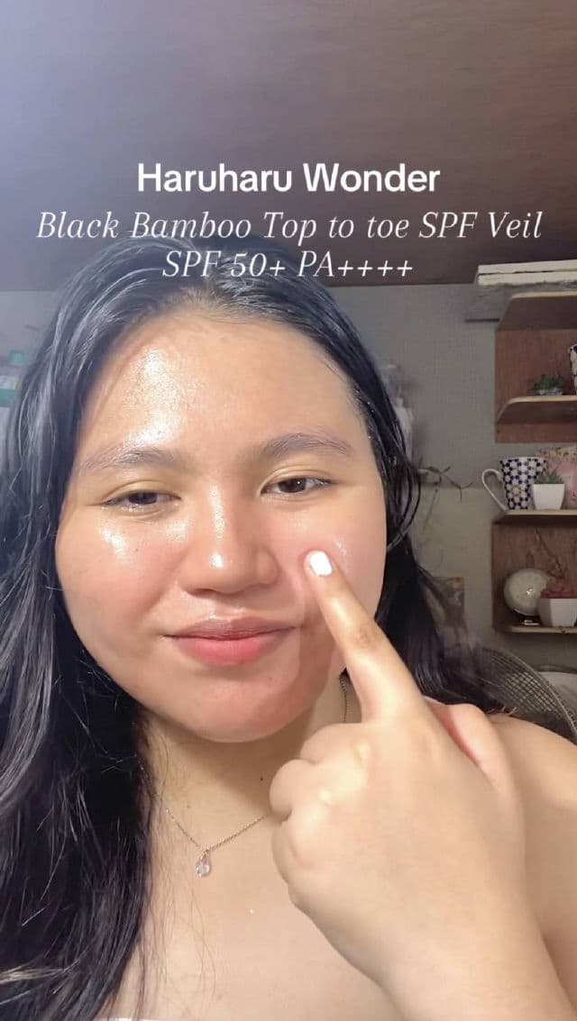 HaruHaru WONDER Black Bamboo Top-to-Toe SPF Veil SPF50+ PA++++ review photo by itsmecelest