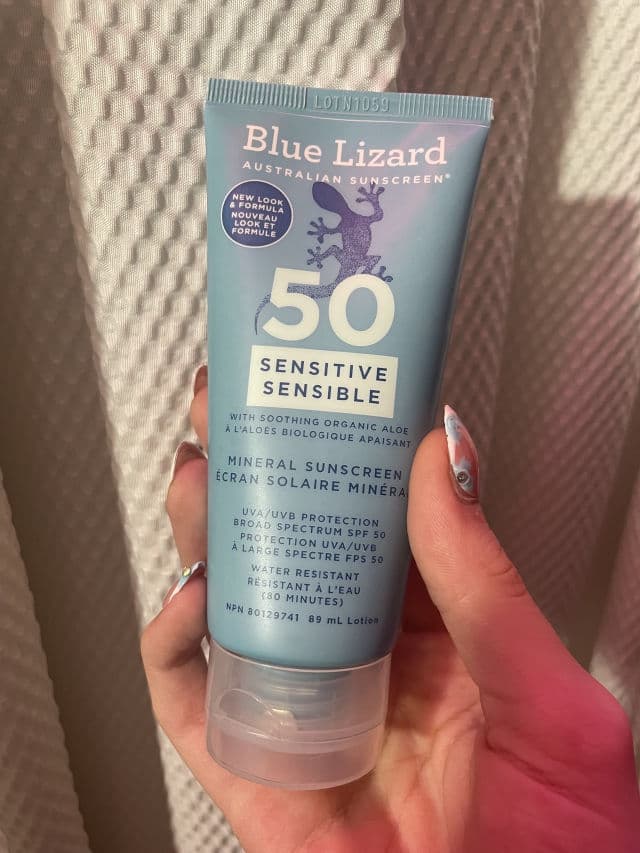 Blue Lizard Sensitive Mineral Sunscreen SPF 50+ review photo by creativejess