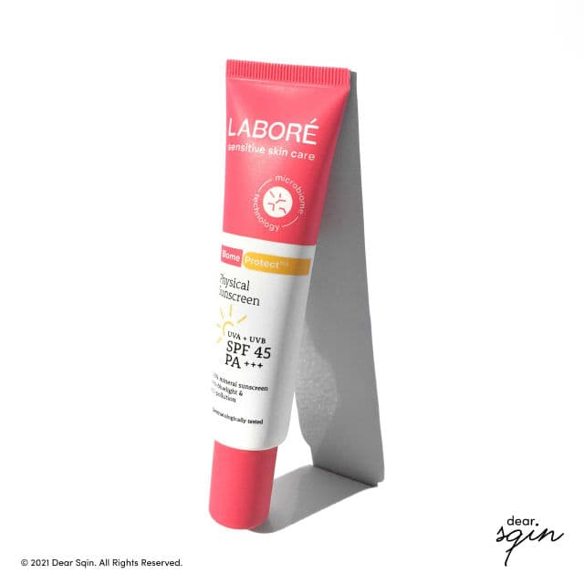 LABORE BiomeProtect Physical Sunscreen SPF 45 PA+++ review photo by dearsqin