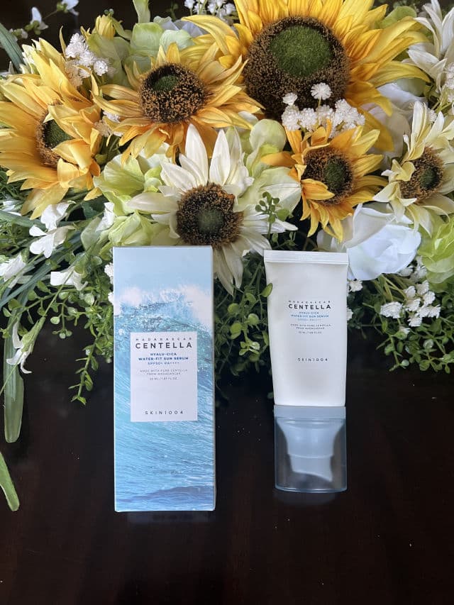 SKIN1004 Madagascar Centella Hyalu-Cica Water-Fit Sun Serum SPF50+ PA++++ review photo by Tianga