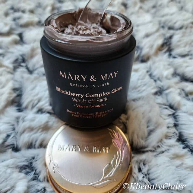 Mary&May Blackberry Complex Glow Wash Off Pack review photo by Clarab13