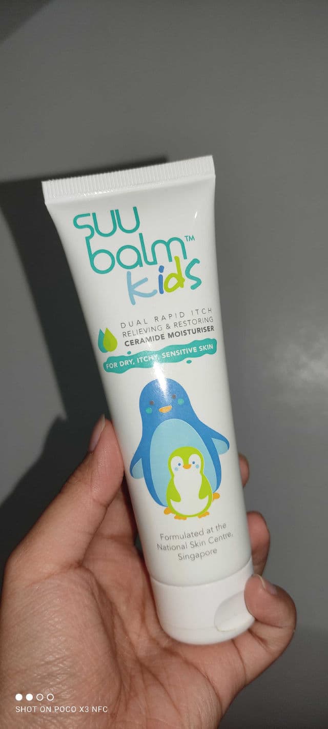 Suu Balm Kids Ceramide Moisturiser review photo by tinyskin