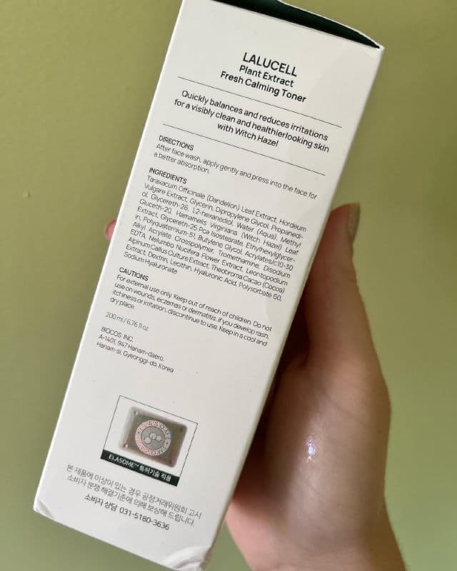 Lalucell Plant Extract Fresh Calming Toner review photo by ReeneeReviews