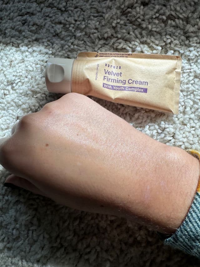 Varuza Velvet Firming Cream review photo by ReeneeReviews
