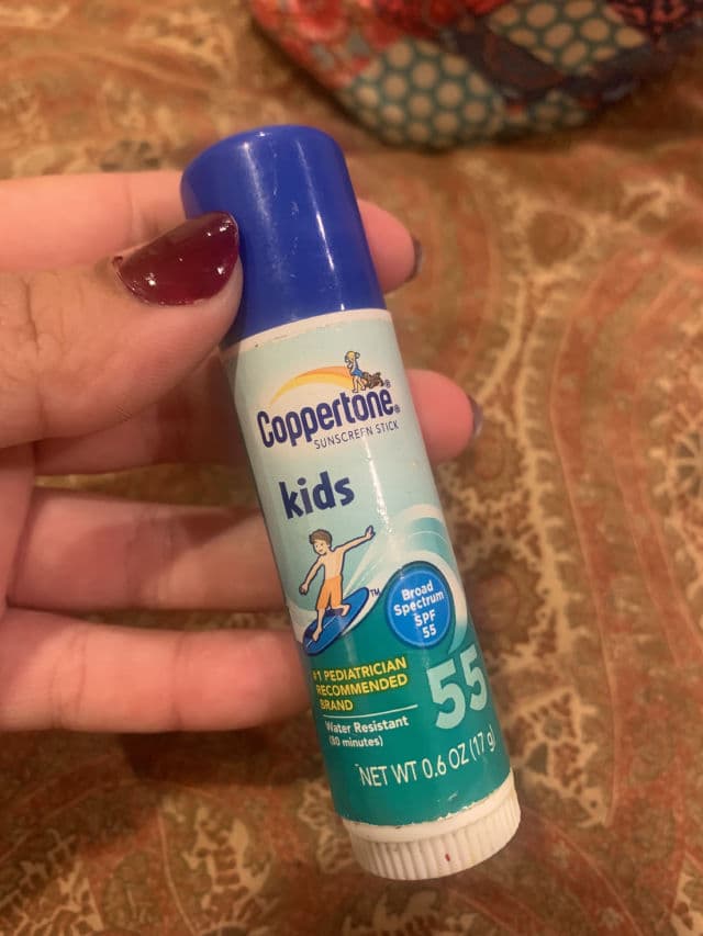 Coppertone Kids Sunblock Stick SPF 55 review photo by cams99