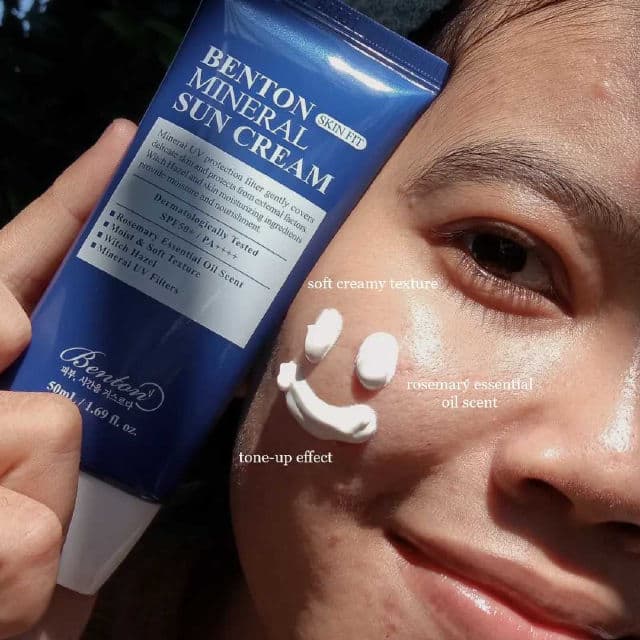 BENTON Mineral Sun Cream SPF50+/PA++++ review photo by nindysarchive