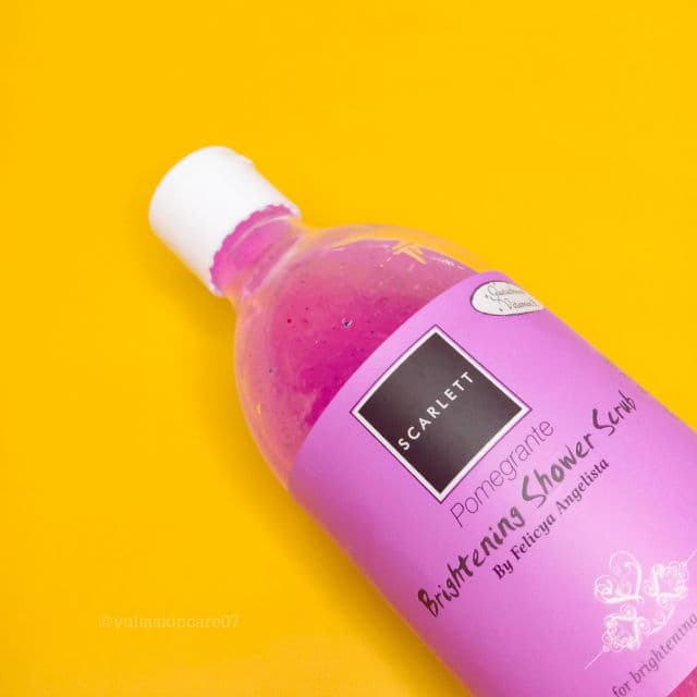 Scarlett Whitening Brightening Shower Scrub Pomegranate  review photo by yuliaskincare07