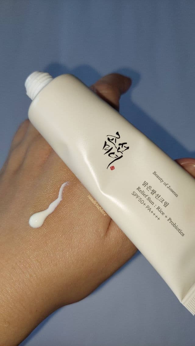 BEAUTY OF JOSEON Relief Sun Rice + Probiotics SPF50+ PA++++ review photo by candleladylove