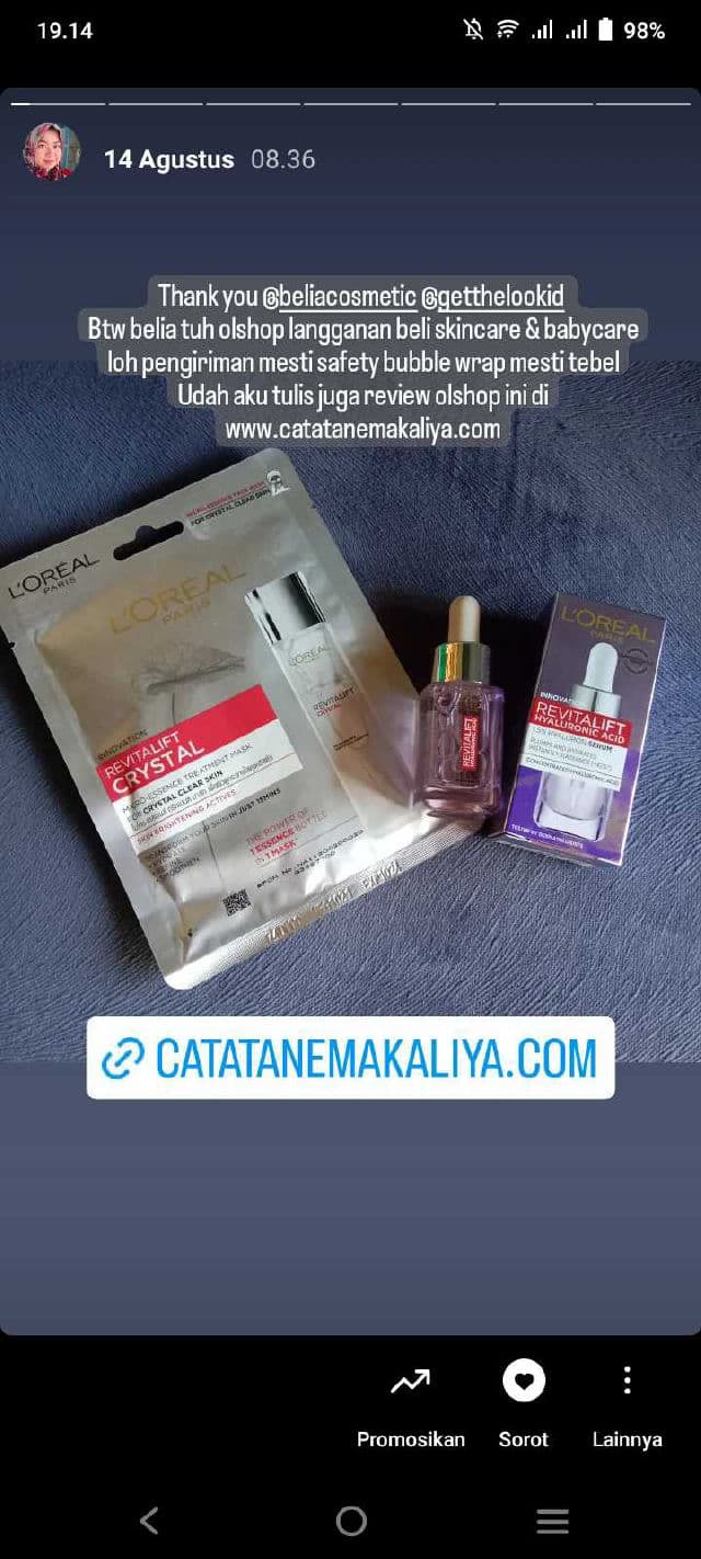 L'Oreal Paris Revitalift Hyaluronic Acid Plumping Fresh Mix Serum review photo by aliyatussadiyah