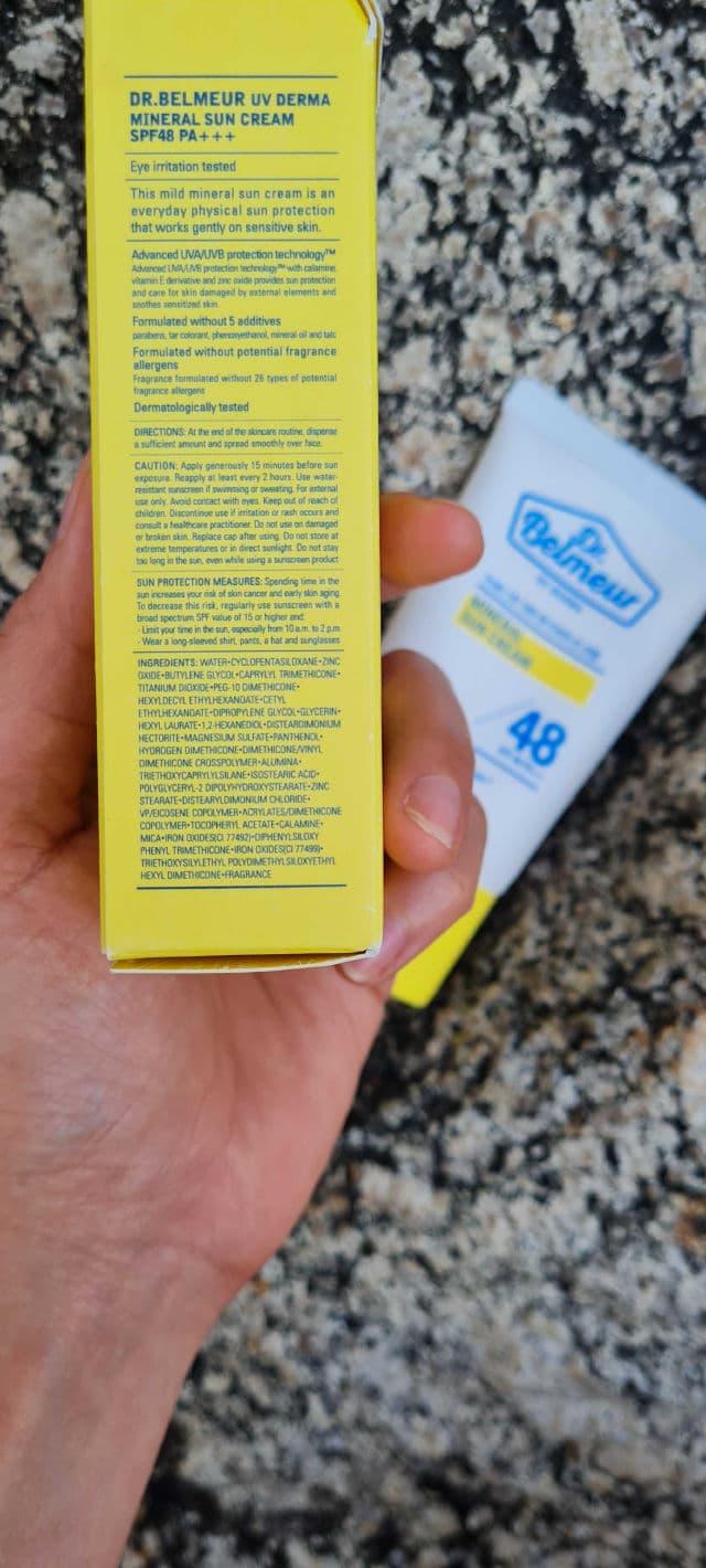 THE FACE SHOP Belmeur UV Derma Mineral Sun Cream SPF48 PA+++ review photo by veagee