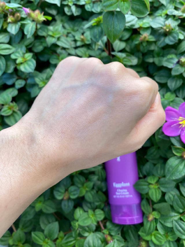 PAPA RECIPE Eggplant Sun Cream SPF50+ PA++++ review photo by veagee