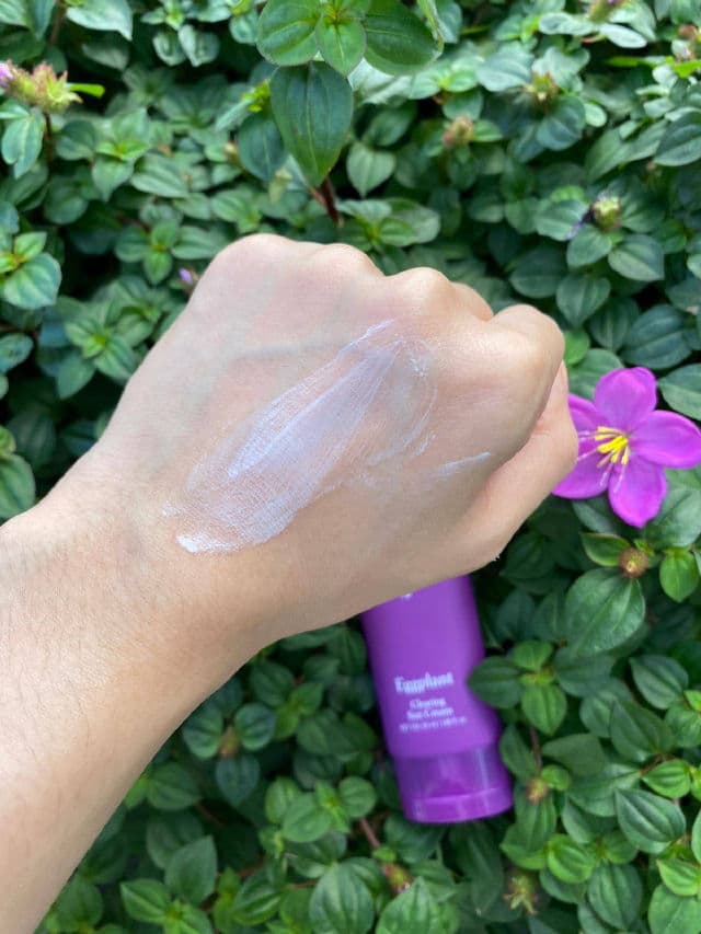 PAPA RECIPE Eggplant Sun Cream SPF50+ PA++++ review photo by veagee