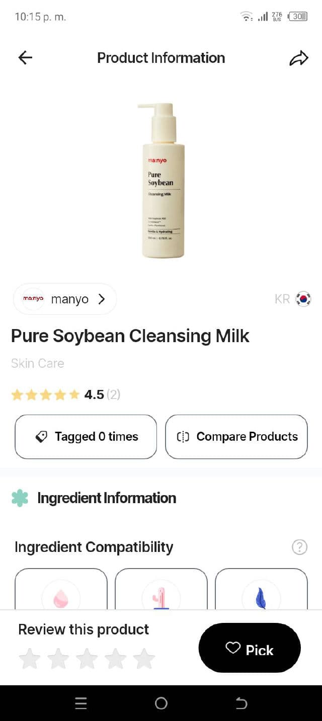 manyo Pure Soybean Cleansing Milk review photo by Carina29