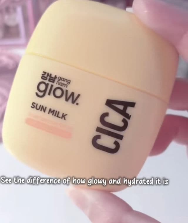 Gangnam Glow Cica Sun Milk review photo by yuyumxffy