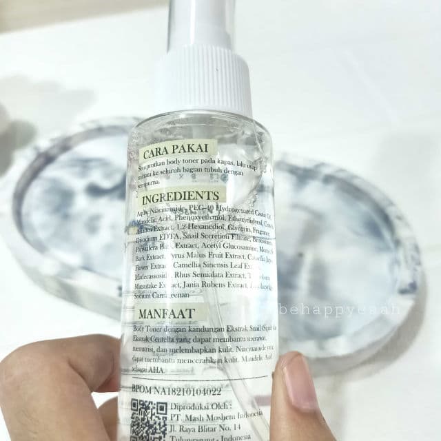 Raecca Infused Body Toner with AHA review photo by Diyaaah