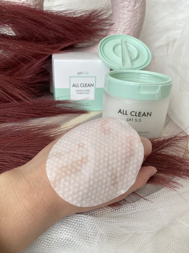 Heimish All Clean pH 5.5 Green Pore Toner Pad review photo by Glowyforever