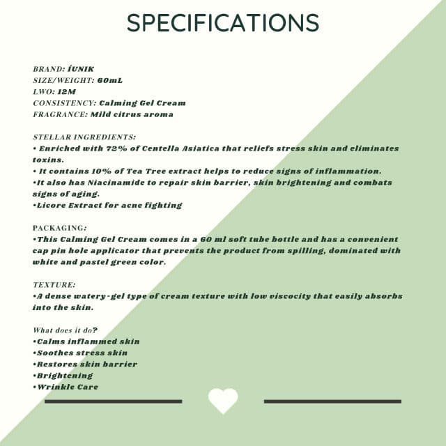 Centella Calming Gel Cream product review