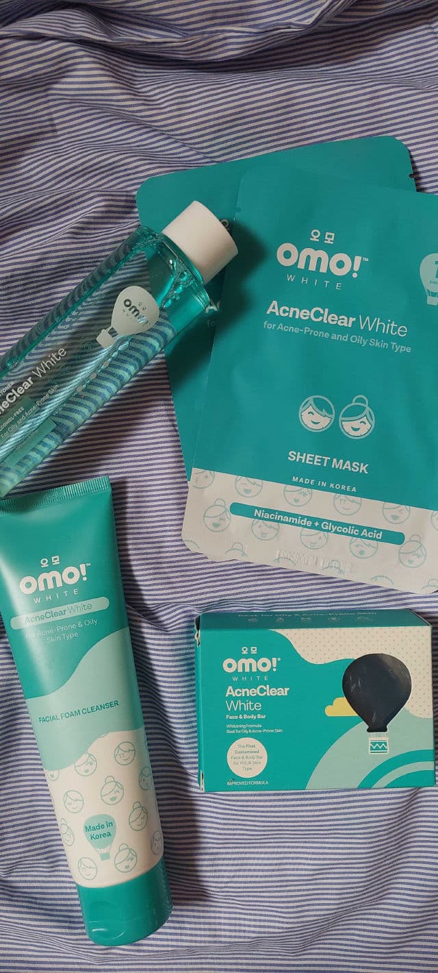 Omo! White AcneClear White Sheet Mask  review photo by Gray17