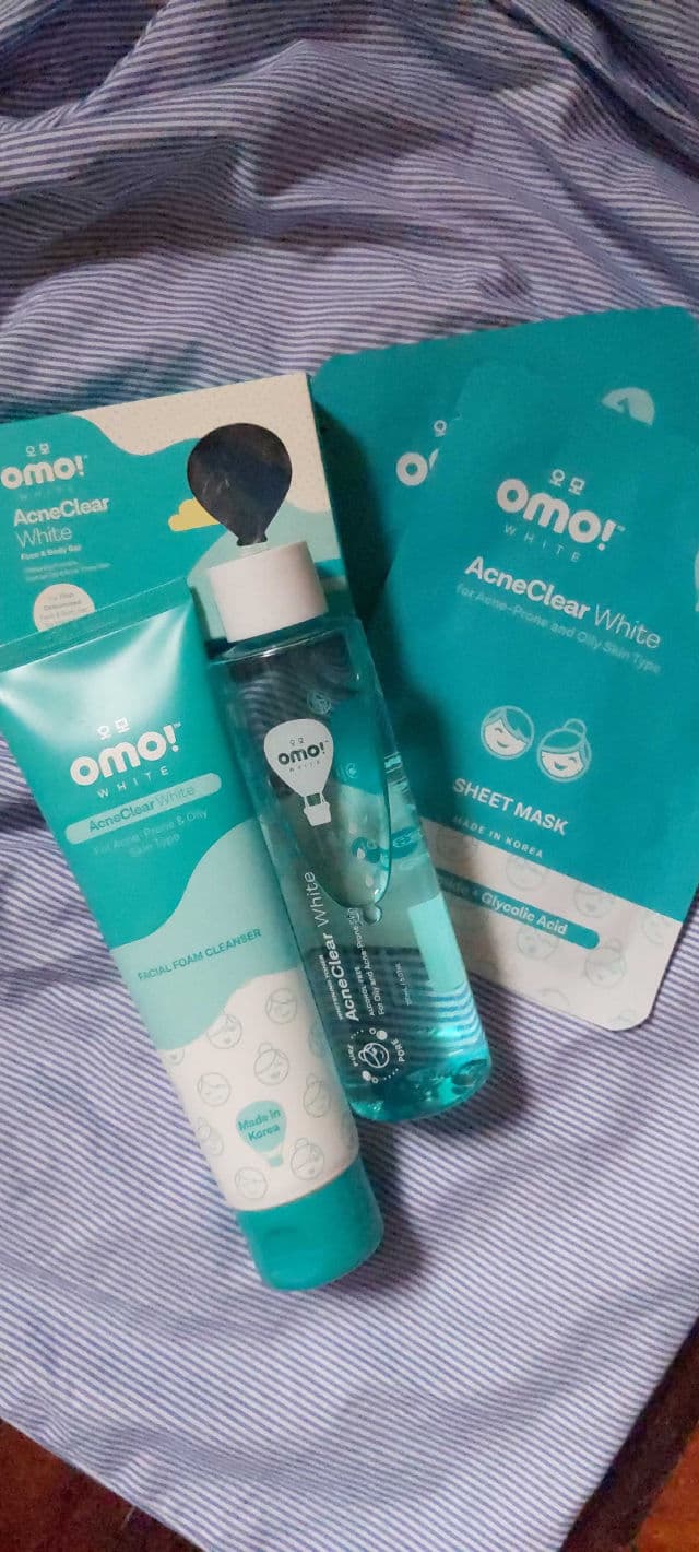 Omo! White AcneClear White Sheet Mask  review photo by Gray17