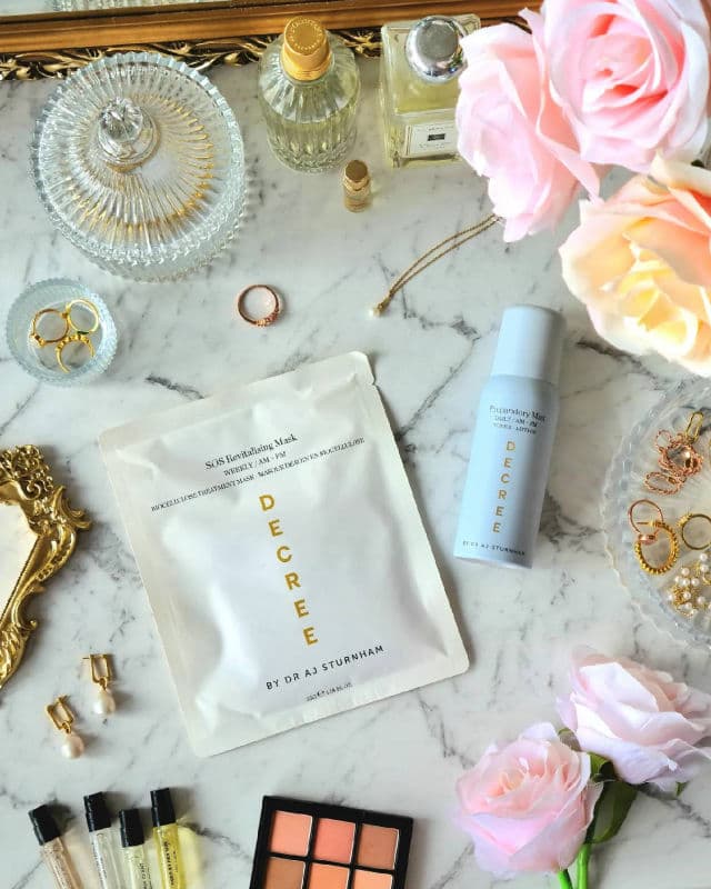 Decree Skincare Dr. AJ Sturnham SOS Revitalising Sheet Mask review photo by Beautywithmoii
