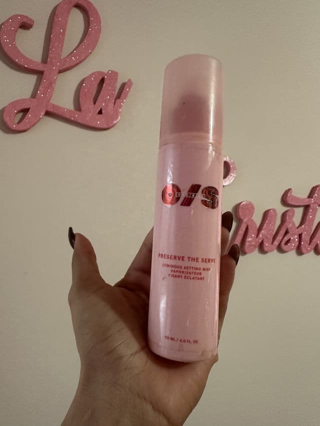 ONE SIZE Preserve The Serve Luminous Setting Spray review photo by Cristalperez