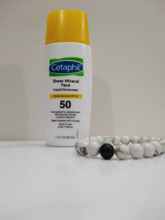 Cetaphil Sheer Mineral Face Liquid Sunscreen Broad Spectrum SPF 50 review photo by Nishat