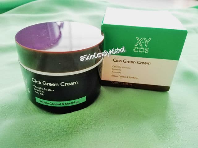 XYCOS Cica Green Cream review photo by Nishat