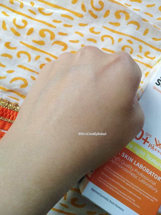 W Skin Laboratory Triple Care Sun Cream SPF50+ PA++++ review photo by Nishat