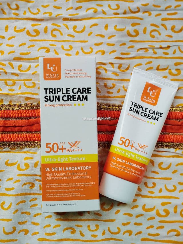 W Skin Laboratory Triple Care Sun Cream SPF50+ PA++++ review photo by Nishat
