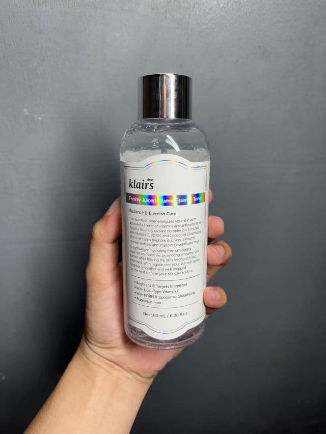 Dear, Klairs Freshly Juiced Vitamin Essence Toner review photo by SkincareWithTin