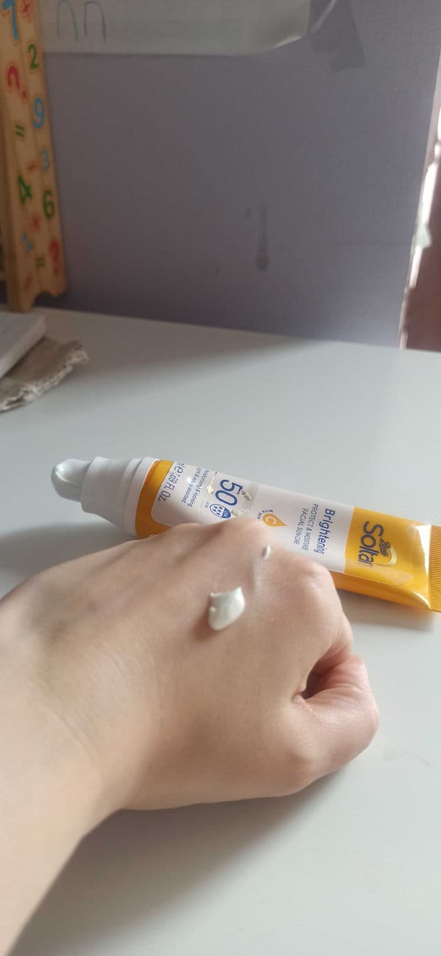 Boots Soltan Brightening Protect & Moisturise Facial Suncare Cream with Vitamin C SPF50+ review photo by PetitGirl