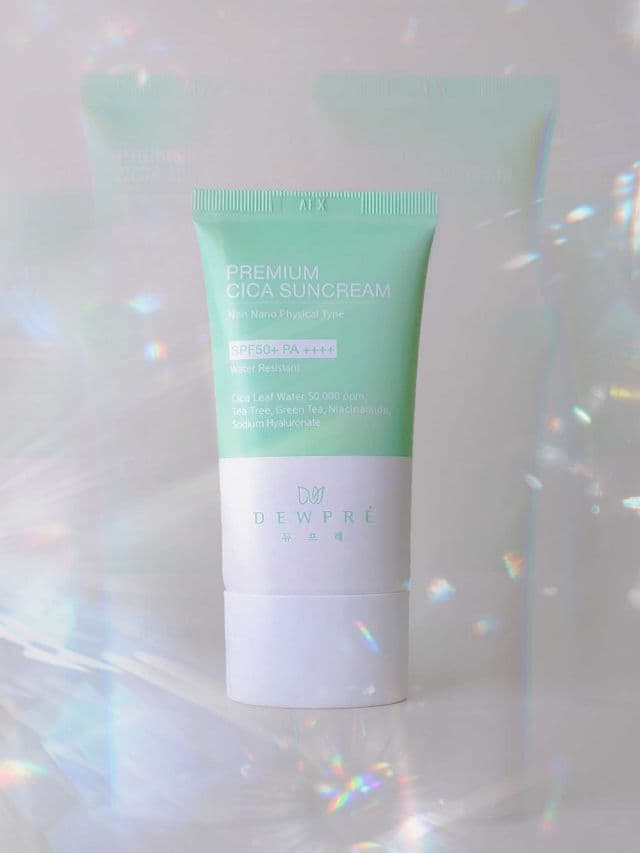 Dewpre Premium Cica Sunscreen SPF 50+ PA++++ review photo by karinaherdani
