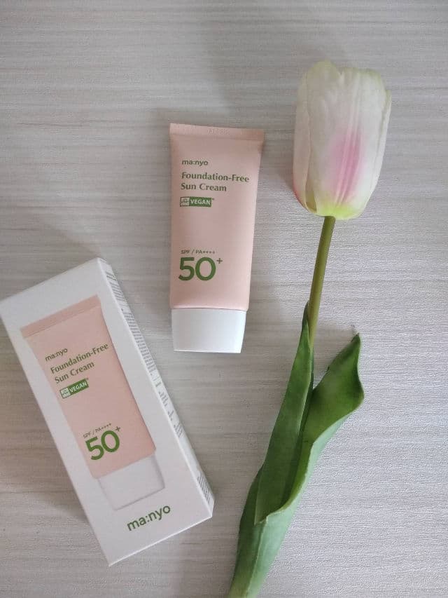 manyo Foundation-Free Sun Cream SPF50+ PA++++ review photo by ecand