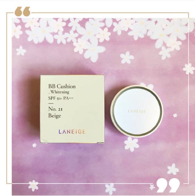 Laneige BB Cushion Whitening SPF50+ PA+++ review photo by Beautywithhunnie
