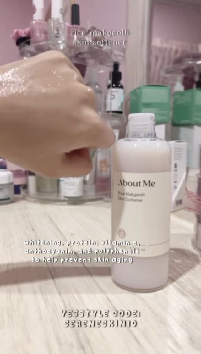 ABOUT ME Rice Makgeolli Skin Softener review photo by biouchii