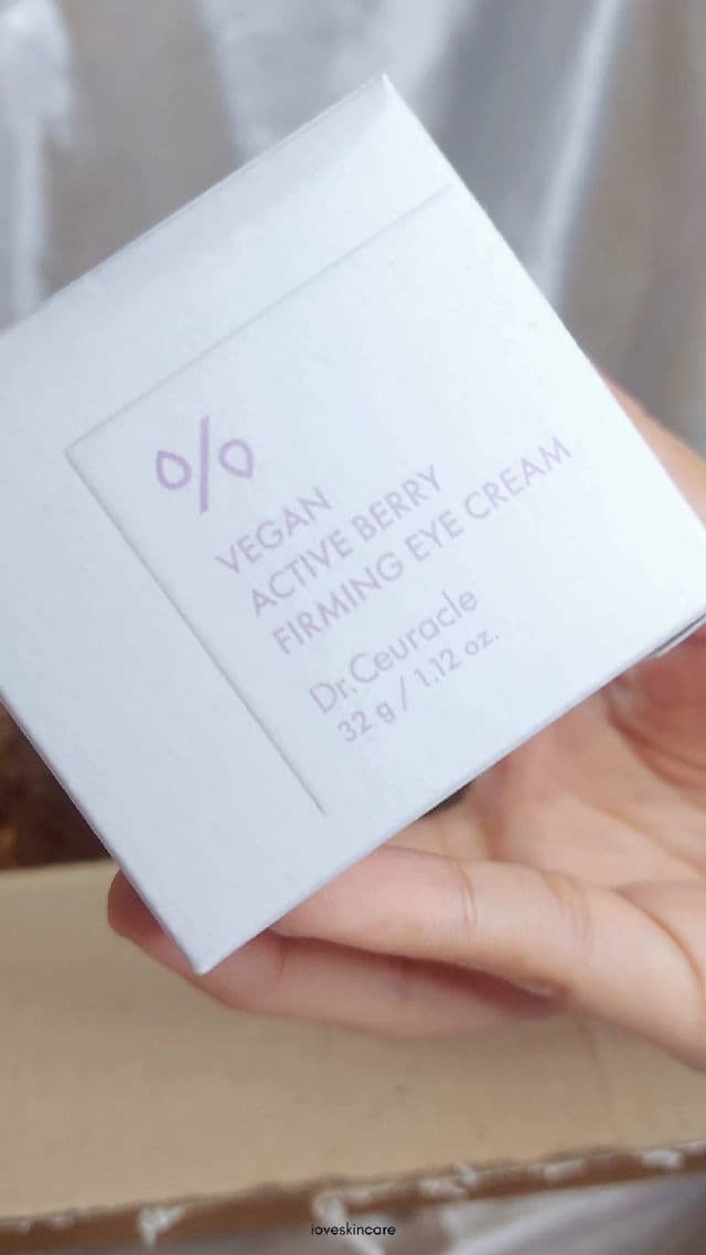 Dr. Ceuracle Vegan Active Berry Firming Eye Cream review photo by ioveskincare