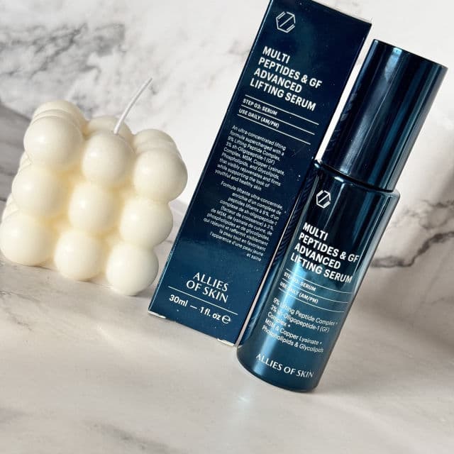 Allies of Skin Multi Peptides & GF Advanced Lifting Serum review photo by SkinlovesbySam
