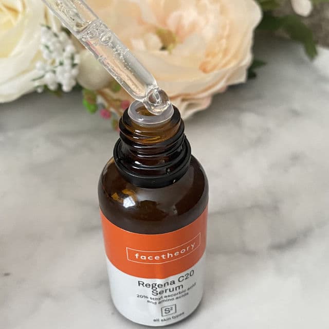 facetheory Regena C20 Serum 20% Ethyl Ascorbic Acid and Amino Acids review photo by SkinlovesbySam