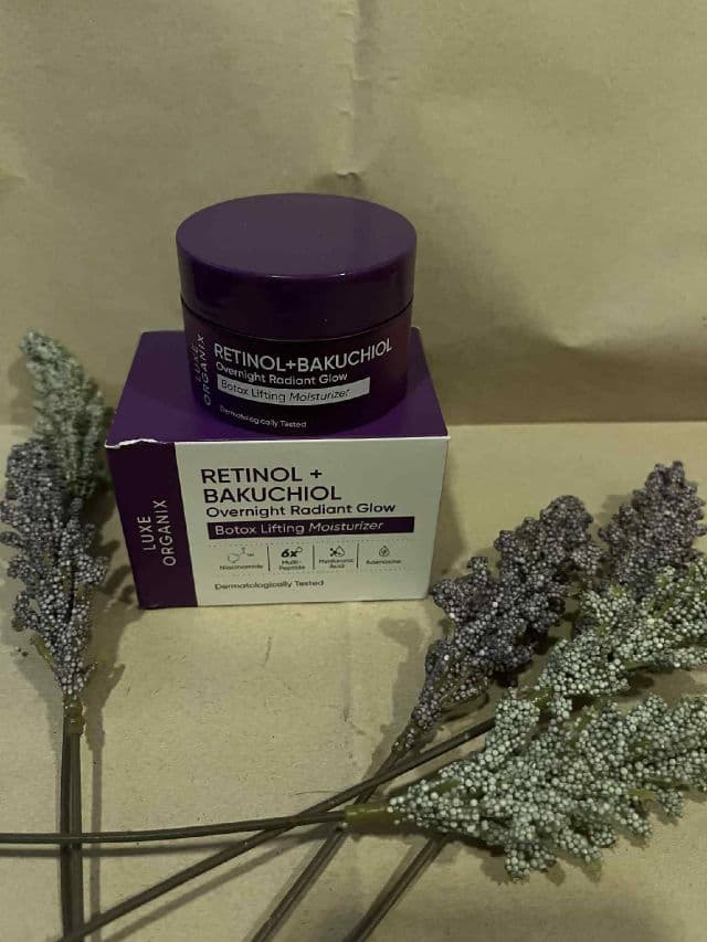 Luxe Organix Retinol + Bakuchiol Overnight Radiant Glow Botox Lifting Moisturizer review photo by caerusnana