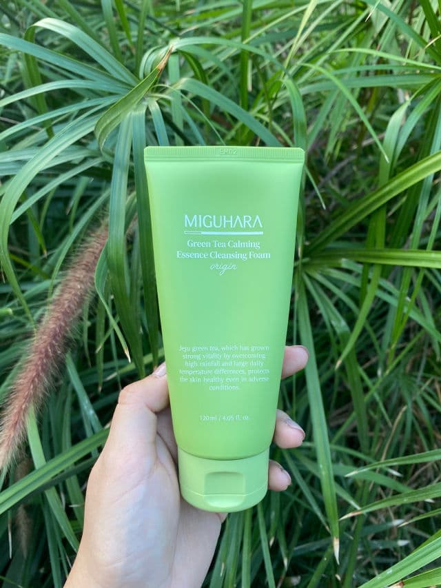 Miguhara Green Tea Calming Essence Cleansing Foam review photo by SkincareUprising