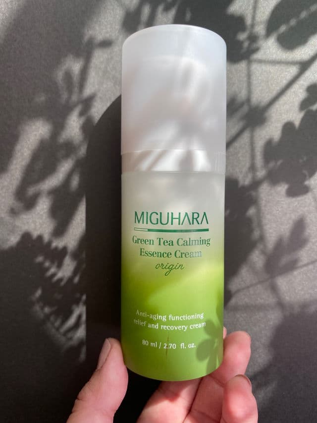 Miguhara Green Tea Calming Essence Cream - Origin review photo by SkincareUprising