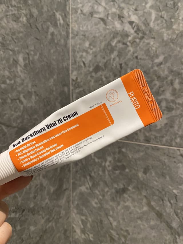 PURITO Sea Buckthorn Vital 70 Cream review photo by SkincareUprising