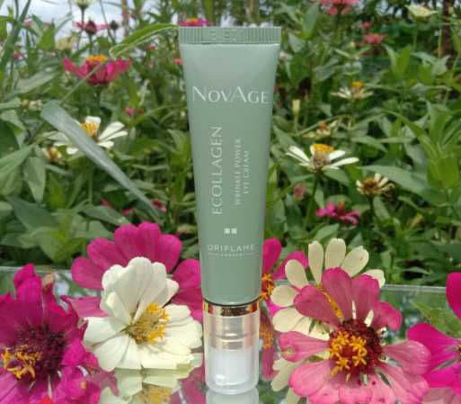 Oriflame NovAge Ecollagen Wrinkle Power Eye Cream review photo by mrscepiskincare