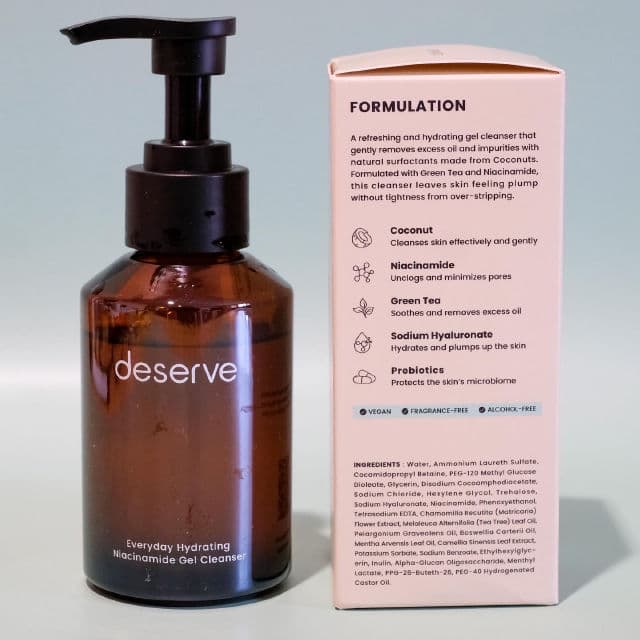 deserve Everyday Hydrating Niacinamide Gel Cleanser review photo by weikian90