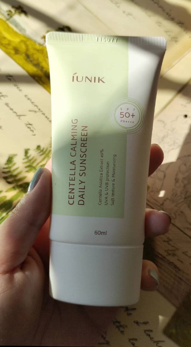 Iunik Centella Calming Daily Sunscreen SPF 50 PA++++ review photo by lunabellarina