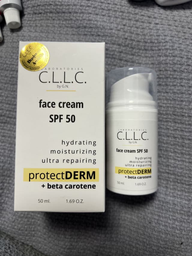 CLLC by GN Face Cream SPF 50 - ProtectDerm + Beta Carotene review photo by itsbella