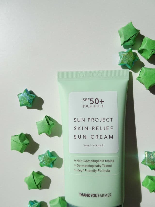 THANK YOU FARMER Sun Project Skin Relief Sun Cream SPF50+ PA++++ review photo by baobeaute
